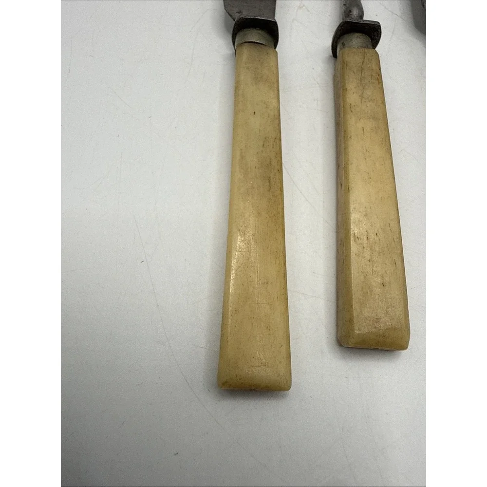 Antique Civil War Era Fork And Knife Set 4